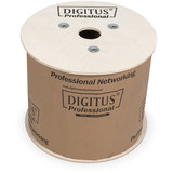 Digitus Professional Cat.6 U/UTP Erdverlegekabel simplex, Eca, PE-Mantel violett/schwarz, 500 Meter Trommel, Outdoor-Kabel