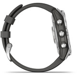 Garmin fēnix 7 - Standard Edition, Smartwatch silber, 47 mm, graphitfarbenes Armband aus Silikon