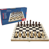 Noris Deluxe Holz - Schach, Brettspiel 