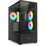 Sharkoon SK6 ARGB , Tower-Gehäuse schwarz, Tempered Glass x 2