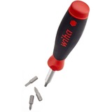 Wiha Schraubendreher mit Bitmagazin PocketMax magnetisch schwarz/rot, 9-teilig