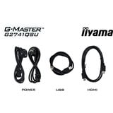 iiyama G-Master G2741QSU-B1 Black Hawk, Gaming-Monitor 68.6 cm (27 Zoll), schwarz (matt), QHD, IPS, HDMI, DP, G-Sync komp., USB-Hub, 144Hz Panel