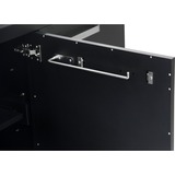 Cozze Tisch für die Außenküche, Schrank schwarz/edelstahl, 210cm breit