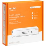 Hewlett Packard Enterprise Networking Instant On Switch 8 Anschlüsse Gigabit CL4 PoE 64 W 1430 