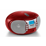 Karcher RR 5025-R, Radio rot/silber, Tragbarer CD-Player mi UKW-Radio