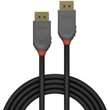 Lindy DisplayPort 1.4 Kabel, Anthra Line schwarz, 3 Meter