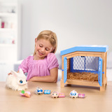 Moose Toys Little Live Pets - Mama Surprise S3 Hasen-Spielset, Spielfigur 