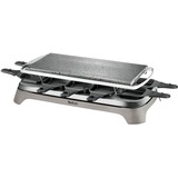 Tefal Raclette-Grill Pierrade PR457B grau/schwarz, 1.350 Watt, für 10 Personen