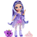 MGA Entertainment Rainbow High Shimmers with Slime - Violet, Puppe 