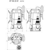 Metabo KP 160-35 SF (601792000) Kombi-Tauchpumpe, Tauch- / Druckpumpe schwarz/grün, 500 Watt, für Schmutz- und Klarwasser