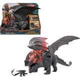 Spin Master Drachenzähmen leicht gemacht - Roter Tod-Drachenfigur & Mini Ohnezahn, Spielfigur 