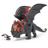 Spin Master Drachenzähmen leicht gemacht - Roter Tod-Drachenfigur & Mini Ohnezahn, Spielfigur 