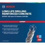 Bosch Professional EXPERT Hammerbohrer SDS-plus-7X, Ø 12mm, 10 Stück Arbeitslänge 200mm