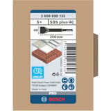 Bosch Professional PRO SDS plus-4C Spatmeißel, 40 x 250mm 5 Stück