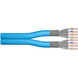 Digitus Professional Cat.6a U/FTP Verlegekabel Duplex, Eca blau, 100 Meter Rolle