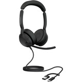 Jabra Evolve2 50 , Headset schwarz, UC, Bluetooth 5.2, USB-C und USB-A, Stereo