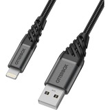 Otterbox USB 2.0 Adapterkabel, USB-A Stecker > Lightning Stecker schwarz, 2 Meter, gesleevt