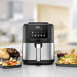Rommelsbacher Heißluftfritteuse FRH 1500 XL schwarz/edelstahl, 1.500 Watt, Korb 5 Liter
