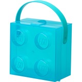 Room Copenhagen LEGO Box mit Griff , Aufbewahrungsbox hellblau/transparent
