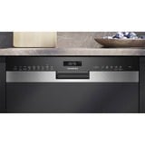 Siemens SN55ES12CE iQ500, Spülmaschine edelstahl (gebürstet)/schwarz, 60 cm, Home Connect
