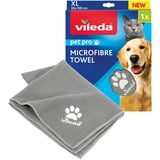 Vileda Pet Pro Microfaser-Handtuch XL grau, Größe XL, 65 x 100cm