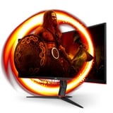 AOC CU34G2XE/BK, Gaming-Monitor 86 cm (34 Zoll), schwarz (matt)/rot, UWQHD, VA, Curved, 144Hz Panel