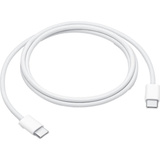 Apple USB 2.0 Ladekabel, USB-C Stecker > USB-C Stecker weiß, 1 Meter, gesleevt, Laden mit bis zu 60 Watt