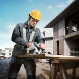 Bosch Professional Akku-Handkreissäge GKS 18V-57-2 Professional solo blau/schwarz, ohne Akku und Ladegerät, in L-BOXX