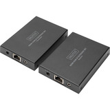 Digitus HDMI KVM IP Extender Set, 150 Meter, HDMI Verlängerung schwarz, Sendeeinheit + Empfängereinheit