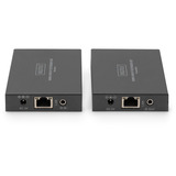 Digitus HDMI KVM IP Extender Set, 150 Meter, HDMI Verlängerung schwarz, Sendeeinheit + Empfängereinheit