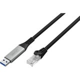 Digitus USB-A 3.2 Gen1 > RJ-45 Ethernet Kabel, 1Gbit/s, Adapter schwarz, 15 Meter, 10/100/1.000Mbit/s