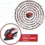 EINHELL Power X-Change Akku-Multischleifer TE-OS 18/150 Li-Solo, 18Volt rot/schwarz, ohne Akku und Ladegerät