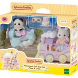 EPOCH Traumwiesen Sylvanian Families - Freizeitpark Spielset Zugfahrt, Konstruktionsspielzeug 