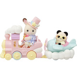 EPOCH Traumwiesen Sylvanian Families - Freizeitpark Spielset Zugfahrt, Konstruktionsspielzeug 