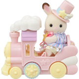 EPOCH Traumwiesen Sylvanian Families - Freizeitpark Spielset Zugfahrt, Konstruktionsspielzeug 