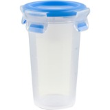 Emsa CLIP & CLOSE Frischhaltedose 0,35 Liter, Becher transparent/blau, rund, Ø 9,2cm