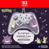  HORIPAD (Gengar & Mimigma), Gamepad lila/transparent, Nintendo Switch 2