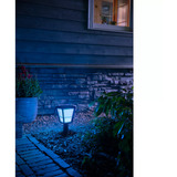 Philips White & Color Ambiance Econic Outdoor Sockelleuchte, LED-Leuchte schwarz