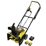 Stanley Akku-Schneefräse (SCSNP460R2-QW), 36Volt (2x18V) schwarz/gelb, 2x Li-Ion-Akku 6,0Ah, 2x Ladegerät