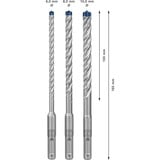 Bosch EXPERT Hammerbohrer-Satz SDS-plus-7X, 3-teilig Ø 6 / 8 / 10mm, Arbeitslänge 100mm