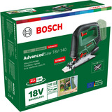 Bosch Heimwerken & Garten Akku-Stichsäge AdvancedSaw 18V-140 grün, ohne Akku und Ladegerät, POWER FOR ALL ALLIANCE
