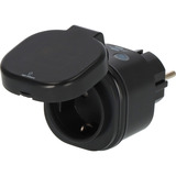 Brennenstuhl Connect WiFi Steckdose WA 3600 XS03 Outdoor schwarz, Sprachsteuerung, Zeitschaltuhr, App