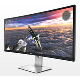 Dell UltraSharp U3415W Generalüberholt, LED-Monitor 86.5 cm (34 Zoll), schwarz/silber, WQHD, IPS, Curved, DP-In/-Out, Mini-DP, HDMI, USB-Hub