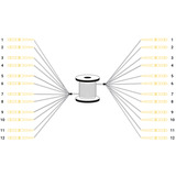 Digitus Glasfaser Universal Breakout Kabel, Duplex, LC/UPC Stecker, Singlemode OS2 schwarz, 100 Meter, vorkonfektioniert