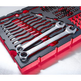 EINHELL E-Case Werkzeugkoffer Mechanik, 201-teilig, Werkzeug-Set schwarz/rot