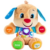 Fisher-Price Lernspaß Hündchen, Kuscheltier mehrfarbig/hellbraun, Baby-Spielzeug mit Musik