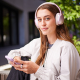 Intenso O400HA , Kopfhörer hellrosa, Bluetooth 5.3, Klinke, ANC