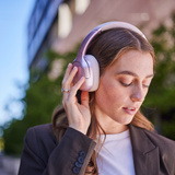 Intenso O400HA , Kopfhörer hellrosa, Bluetooth 5.3, Klinke, ANC