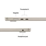 Apple MacBook Air (15") 2025 CTO, Notebook champagner, 24 GB, 512 GB (512 GB SSD), Polarstern, M4, Deutsch