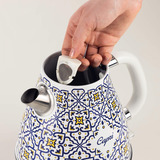 Ariete Wasserkocher Capri weiß/mehrfarbig, 2.000 Watt, 1,7 Liter